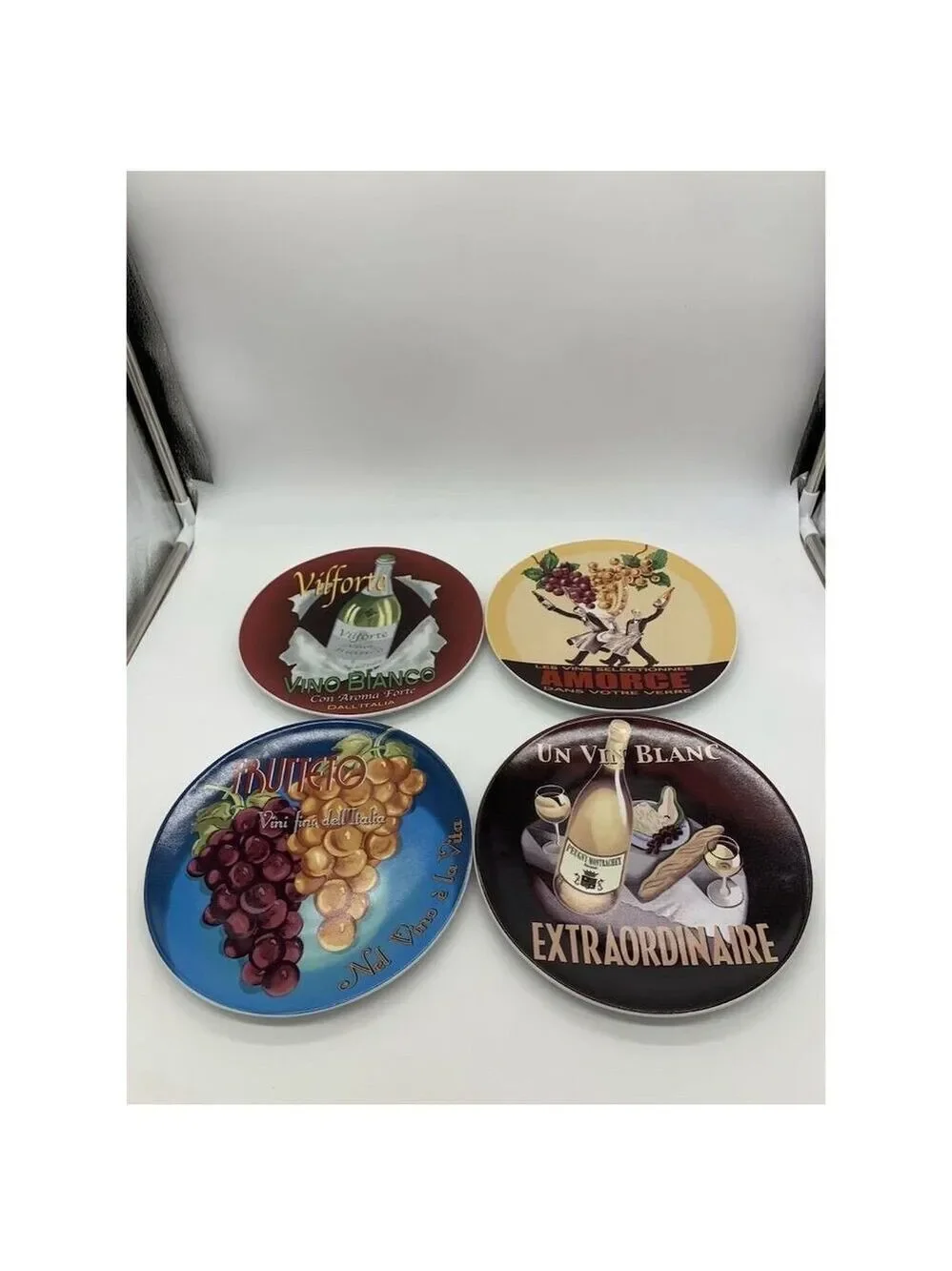 Pottery Barn Frutteto Grape Art Coasters Set of 4